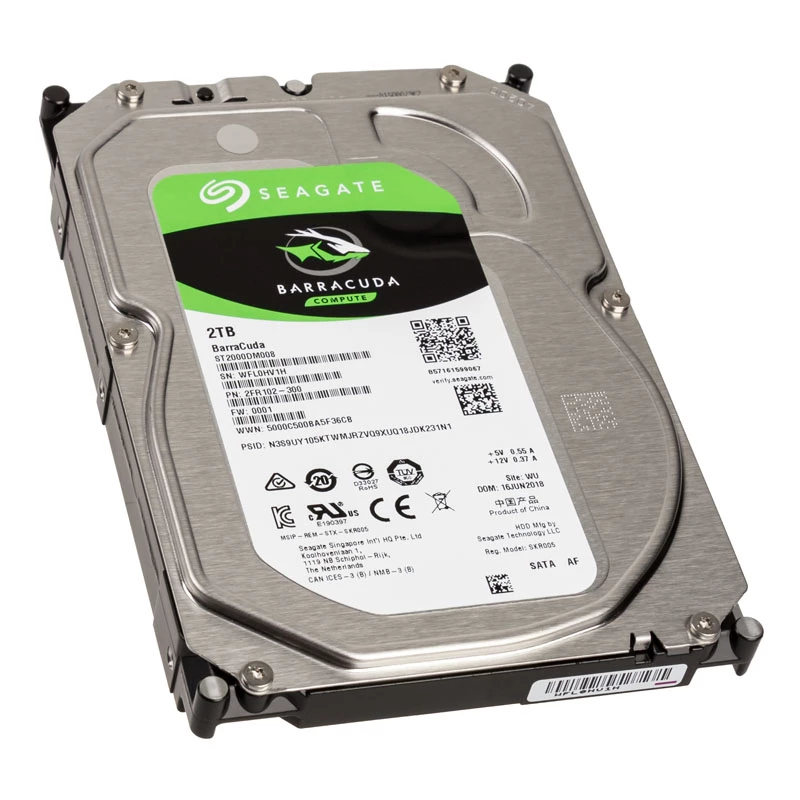 Seagate Barracuda ST2000DM008 2TB sisemine HDD - 3.5 tolli SATA III 7200RPM 256MB vahemälu 6ms