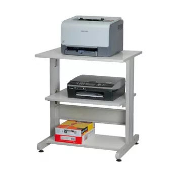 SECOMP Roline printerialus ratastel, hall/valge/helehall, 2 riiulit, 500x400x600 mm 17.01.1089