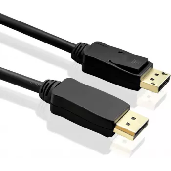 SECOMP STANDARD DisplayPort-kaabel v1.4, DP-DP, must, 1 m (S3695)