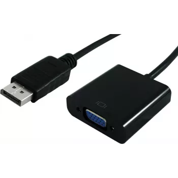 SECOMP STANDARD DisplayPort - VGA adapterkaabel, DP isane - VGA emane, 1m, must (S3201-10)