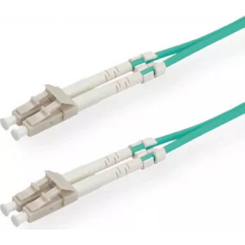 SECOMP STANDARD Fiiberoptiline ühenduskaabel OM3 50/125µm LC/LC Duplex Türkiissinine 2m S1802