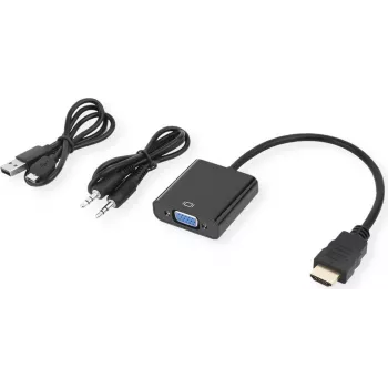SECOMP STANDARD HDMI VGA + 3,5 mm heli adapterkaabel, 0,23 m (S3210)