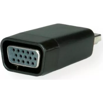 SECOMP STANDARD HDMI-VGA adapter koos heliga, HDMI isane - VGA emane, Full HD 1080p, must S3208