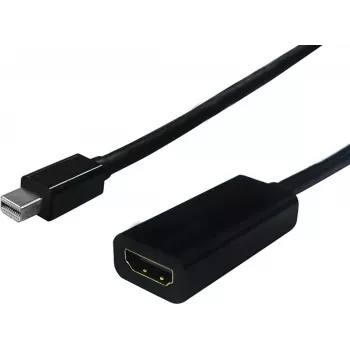 SECOMP STANDARD Mini DisplayPort - HDMI adapter, 4K, kullatud, must S3206