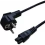 SECOMP STANDARD toitekaabel, 3-kontaktiline sülearvuti pesa, must, 1,8 m (S2308)
