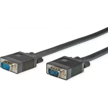 SECOMP STANDARD SVGA kaabel HD15 ST - ST, must, 10 m (S3605)