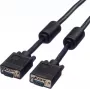 SECOMP STANDARD SVGA kaabel HD15 ferriitidega, ST-ST, must, 10 m (S3618)