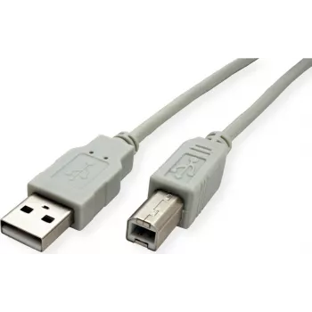 SECOMP STANDARD USB 2.0 kaabel, tüüp A-B, beež, 4,5 m (S3105)