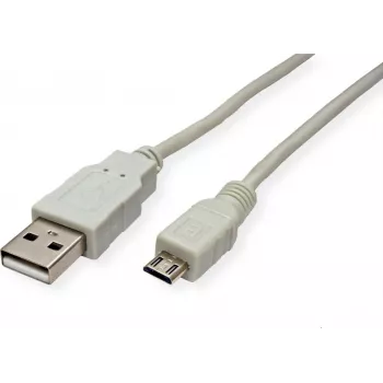SECOMP STANDARD USB 2.0 kaabel, USB A isane - Micro USB B isane, 3 m, must S3153