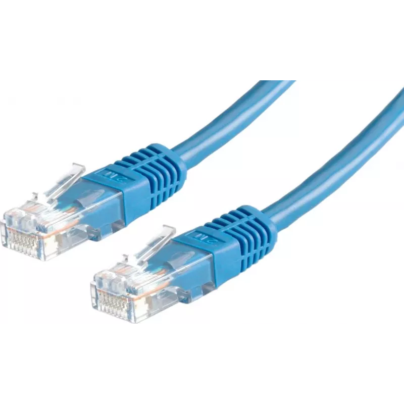 SECOMP STANDARD UTP paigalduskaabel Cat.6 (Class E), sinine, 0,5 m (S1750)