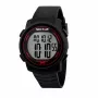 SECTOR MAN R3251543001 (44mm) Kvartskell - Must sihverplaat, silikoonrihm