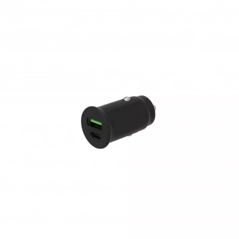 SEEK TOTI 30W Type-C + USB A autolaadija, must