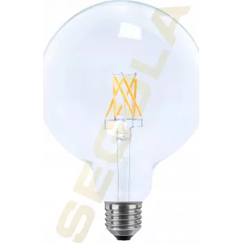 SEGULA LED Gloobus 125 Läbipaistev E27 6.5W 650Lm 2700K Soe valge Hämardatav