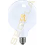 SEGULA LED Gloobus 125 Läbipaistev E27 6.5W 650Lm 2700K Soe valge Hämardatav