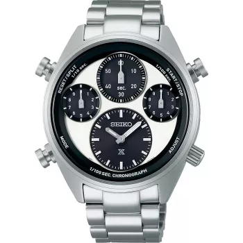 SEIKO SFJ001P1 Meeste päikeseenergia kvartskronograafkell 42mm roostevaba teras