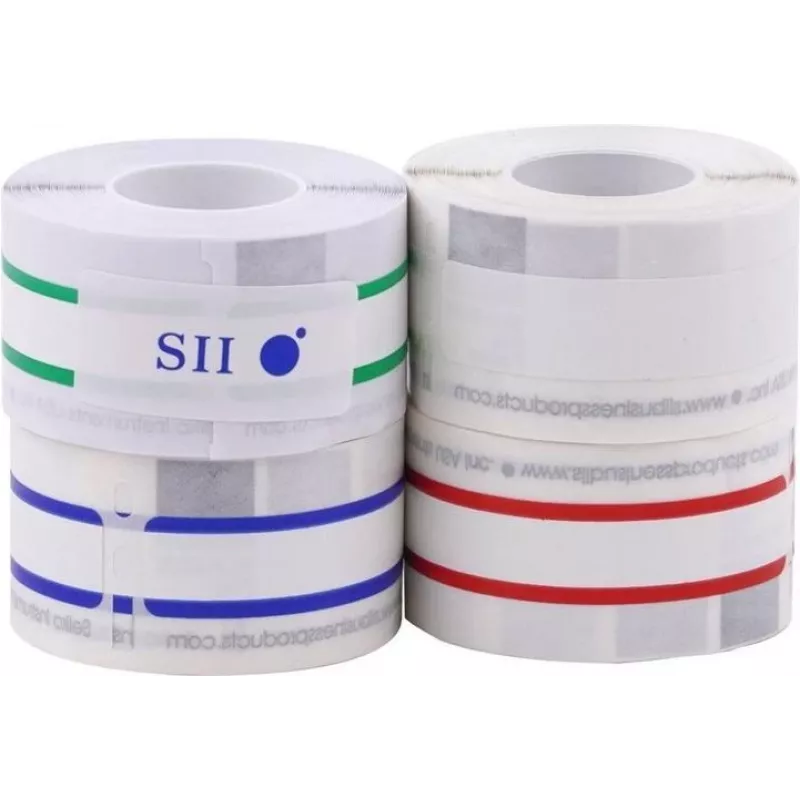 Seiko SLP-4AST erinevat värvi aadressisildid - 28 x 89 mm, 520 silti (4 rulli, 130 tk rullis) Smart Label Printer 420/425/430/440/450 jaoks 16.06.2037