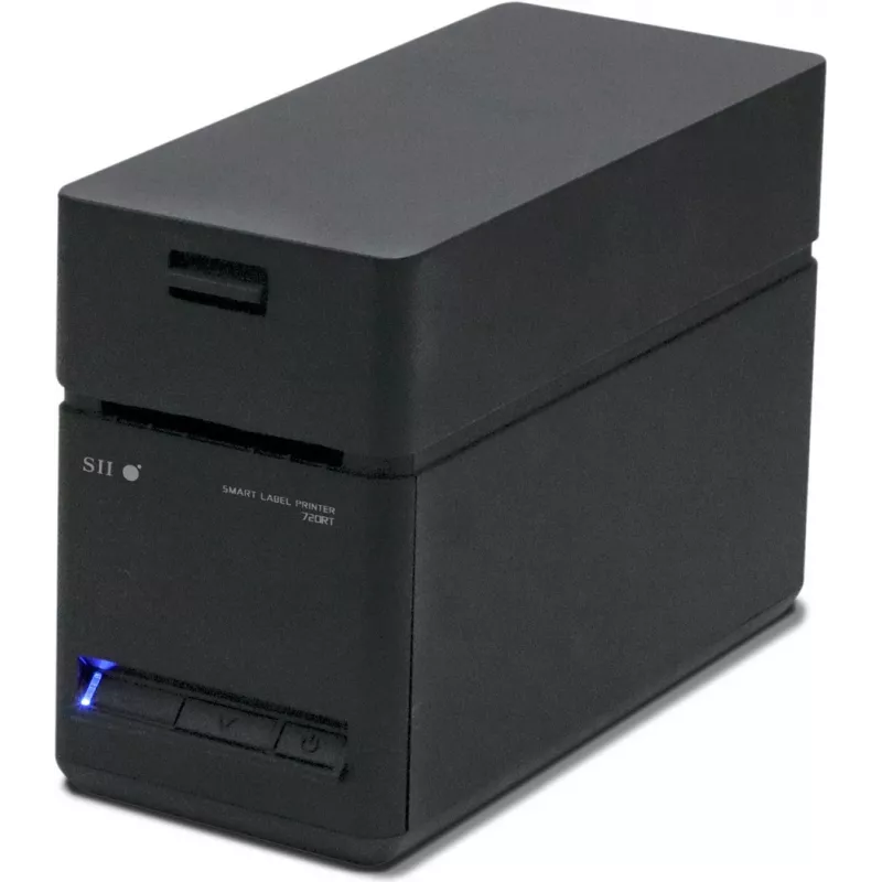 SEIKO SLP-720RT traadita võrgu siltide printer, 300 dpi otsetermoprinter, USB/Ethernet/Wi-Fi, automaatne lõikur, must/hall