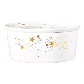 SELTMANN LIBERTY GOLDEN STARS Serveerimiskauss kaanega 21x9 cm
