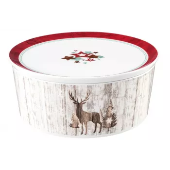 SELTMANN LIFE CHRISTMAS Serving Bowl with Lid 21x9 cm