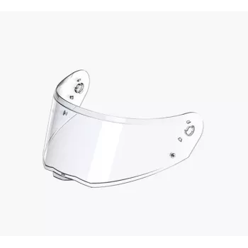 SENA Shield SPECTER-kiivrile, selge - polükarbonaat visiir, uduvastane ja kriimustuskindel, UV-kaitse, tööriistadeta ClickRelease kinnitus