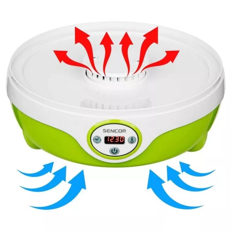 Sencor SFD 851GR toidu kuivati, 240 W, 25,5 cm sõela läbimõõt, 35-70°C, roheline