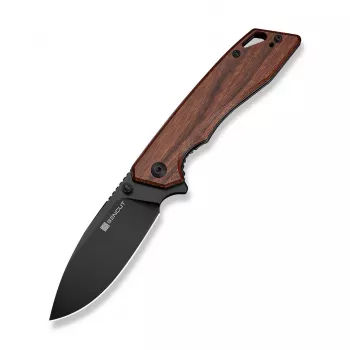 SENCUT Stratex Guibourtia kokkupandav nuga tilgakujulise tera, liner lock, flipper/pöidlanupuga avamine, 9Cr18MoV teras, satiinviimistlus, 3.46 inch tera, 4.41 inch suletuna, taskuklamber