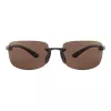 SERENGETI MAN SS755004-S Aviator Päikeseprillid - Drivers Brown Lääts - Gunmetal Raam