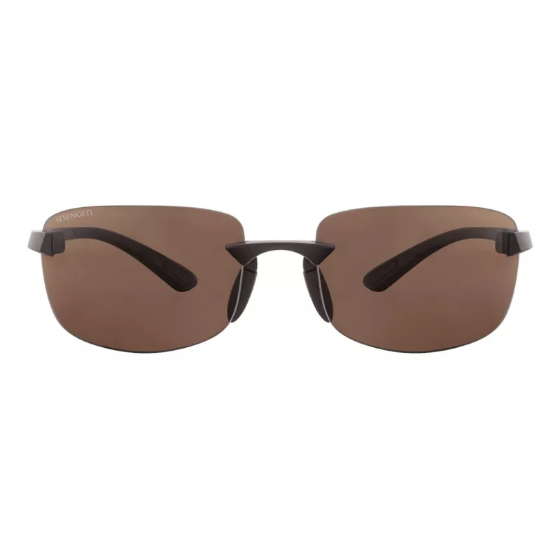 SERENGETI MAN SS755004-S Aviator Päikeseprillid - Drivers Brown Lääts - Gunmetal Raam