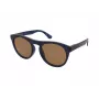 SERENGETI Unisex Sunglasses SS572003-S Satin Black Rectangular Frame Brown Polarized Drivers Lens 53/20/140 mm