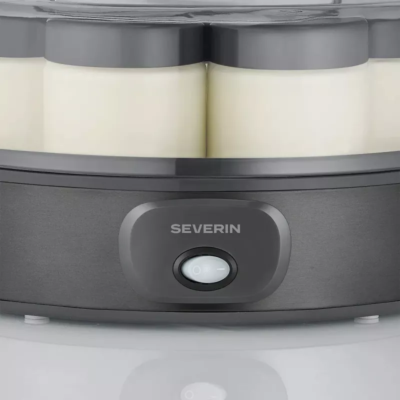 Severin JG 3510 Jogurtimasin, 7 x 150 ml klaaspurki, 13 W, valge