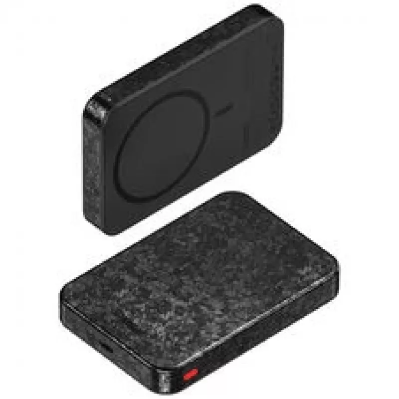 SHARGE CarbonMag 10K traadita akupank, 10 000 mAh, Qi2 15W, USB-C 20W, must YDD-SG-C2TXWCX-HEI