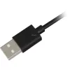 SHARKOON USB 2.0 kaabel, USB-A isane USB-C isane (must, 2 m)