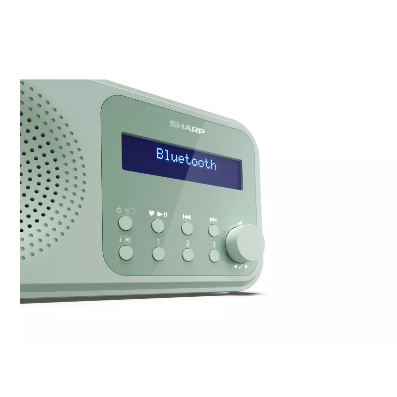 Sharp Tokyo DR-P420(GN) kaasaskantav DAB+/FM-raadio, Bluetooth 5.3, akvamariinroheline
