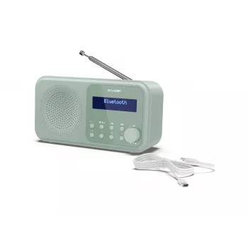 Sharp Tokyo DR-P420(GN) kaasaskantav DAB+/FM-raadio, Bluetooth 5.3, akvamariinroheline