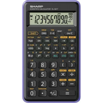 Sharp EL-501T teaduslik kalkulaator, 10-kohaline LCD, 131 funktsiooni, tasku, must SH-EL501TBVL