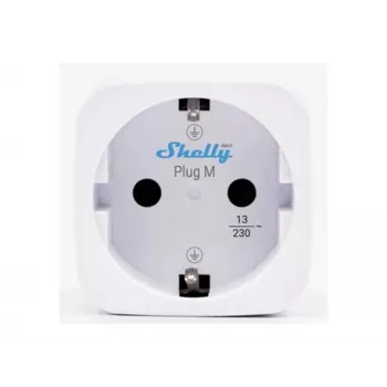 Shelly Plug M Gen3 White 4-Pack energiamõõtmisega nutipistik, 13A, Wi-Fi ja Bluetooth