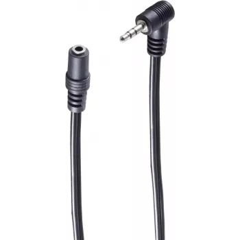 SHIVERPEAKS BASIC-S 2,5 mm nurga all olev pistik 3,5 mm pesa üleminekuga helipikenduskaabel, 0,2 m, must BS30781