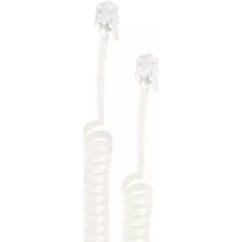 SHIVERPEAKS BASIC-S spiraalne telefonitoru kaabel, RJ10 - RJ10, 4 m pikendatud, must BS70135