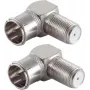 SHIVERPEAKS BASIC-S F-Quick 90-kraadine adapterikomplekt, 2x F-isane F-emasele, 75 Ohm, nikeldatud BS15-300414