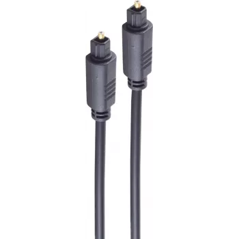 SHIVERPEAKS BASIC-S fiiberoptiline helikaabel, Toslink - Toslink, 10,0 m, 4,0 mm, must BS69004-10