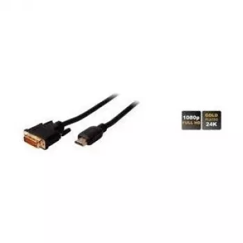 SHIVERPEAKS BASIC-S HDMI-DVI-D 24+1 kaabel, 1,0 m, kullatud, must BS77480