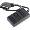 shiverpeaks BASIC-S Scart jaoturkaabel, 1x Scart isane 3x Scart emasele, 0,5 m, täielikult ühendatud, must (BS94051)