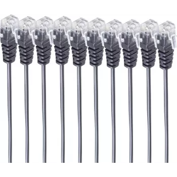 shiverpeaks BASIC-S Telefonikaabel RJ11 - RJ11, 2m, must, 10-pakk (BS70084-2-SET10)