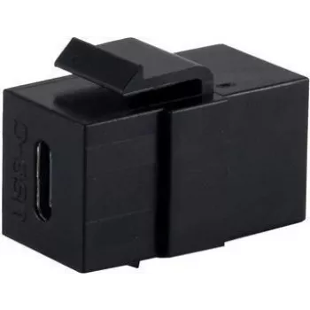 SHIVERPEAKS BASIC-S USB-C 3.1 Gen 2 Keystone'i ühendusmoodul, emane-emane, 10 Gbps, must BS08-10040