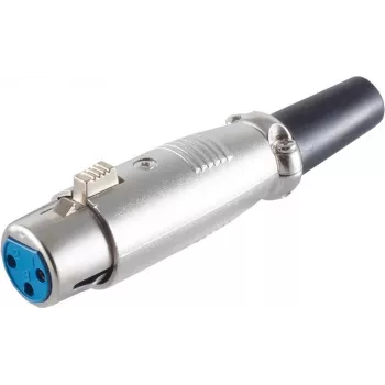 SHIVERPEAKS BASIC-S XLR emane ühendusdetail koormusvardaga, 3-kontaktiline, nikeldatud tsinkvalu, jooteliitmik, BS55020
