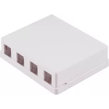 SHIVERPEAKS BS08-10117 Keystone'i pistikupesa, 4-porti, pealepandav, valge