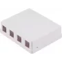 SHIVERPEAKS BS08-10117 Keystone'i pistikupesa, 4-porti, pealepandav, valge
