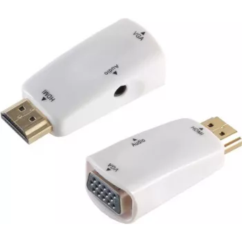 SHIVERPEAKS BS10-01001 HDMI-VGA + 3,5 mm heli aktiivmuundur, 1080p, must