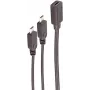 SHIVERPEAKS BS13-20021 USB-C - 2x Micro-USB B jaoturkaabel 0,3m must