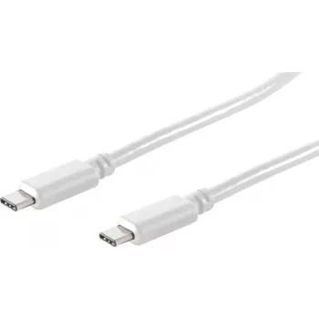 shiverpeaks BS13-45026 USB-C - USB-C kaabel 1m valge USB 3.2 Gen 2 10Gbps 100W PD